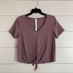 Lululemon Cropped Tee Size 6